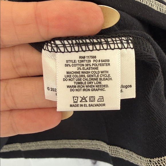 JUNK FOOD CLOTHING Las Vegas Raiders NFL Tank Top Black White Women’s Size Large - Picture 7 of 10